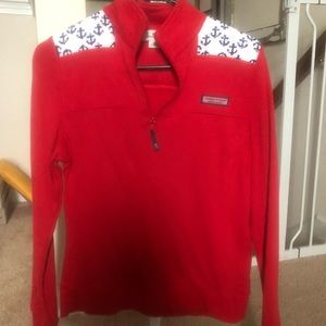 NWOT red with anchors Xs Shep Shirt